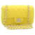 CHANEL Matelasse Chain Flap Shoulder Bag Turn Lock Yellow CC Auth 34513a Cotton  ref.848451