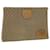 GUCCI Micro GG Canvas Clutch Bag PVC Leder Beige 67-039-5229 Auth 37974  ref.848503