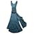 Donna Karan Vestidos Azul escuro Viscose Elastano  ref.848566