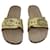 Gucci sandálias entrelaçadas Bege Madeira  ref.848636