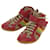 Christian Dior Sneakers Rasta Color Sneakers Pelle Tela 35 Rosso Aut 37995  ref.848684