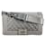 Chanel Boy Medium 25 grau silber mit rochen-umhängeriemen Silber Hardware Leder Exotisches Leder Lammfell  ref.848924