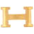 Hermès HERMES H BELT BUCKLE IN POLISHED GOLD METAL FOR LINK 32MM GOLDEN BELT BUCKLE  ref.849193
