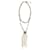 Chanel Necklaces White Blue Golden Metal  ref.849292
