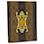 LOUIS VUITTON Stripe NIGO Quverture Carnet Cover Brown Black GI0720 auth 38082a Cloth  ref.849673