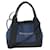BALENCIAGA CabasXS Hand Bag Canvas 2way Black Blue Auth 38049 Cloth  ref.849684