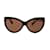 Óculos de sol Cateye Tom Ford Marrom Acetato  ref.849700