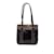Fendi Brown Vinyl Crystal Canvas Mini Monogram Tote Bag Handbag Leather  ref.849785