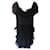 Cambon Chanel Vestidos Negro Seda Encaje Satén  ref.850054