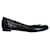 Fendi Zapatillas de ballet Negro Cuero  ref.850143