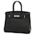 Hermès HERMES BIRKIN 30 Black Leather  ref.851004