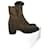 Strategia SMALL WIDE HEEL ANKLE BOOTS IN NUBUK Bronze Nubuck  ref.851287