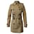 Burberry Short Heritage Trenchcoat aus beigefarbenem Polyester  ref.851618