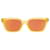 Gafas de sol inyectadas con montura cuadrada Gucci Naranja  ref.851790