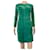 Enes Dresses Green Suede  ref.851848
