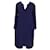 Sandro robe Navy blue Polyester  ref.852603