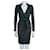 Diane Von Furstenberg Robe portefeuille en soie "léopard vert" DvF Savannah Multicolore  ref.852652