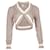 Autre Marque Dion Lee Cable Knit Cropped Sweater in Beige Cotton Nylon  ref.852962