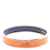 Hermès Schmaler Emaille-Armreif Orange Metall  ref.853073