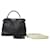 Fendi Peekaboo Mini Selleria Tasche aus schwarzem Leder  ref.853107