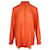 Acne Studios Sheer Button Down Shirt in Orange Polyester  ref.853110