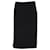 Max Mara Striped Midi Pencil Skirt in Black Triacetate Synthetic  ref.853129