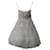 Oscar De La Renta Robe de mariée courte en tulle ballon découpée au laser en nylon polyester blanc  ref.853142