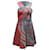 Herve Leger Eriko Tidal Wave Jacquard-Kleid aus mehrfarbig bedrucktem Rayon Strahl Zellulosefaser  ref.853175