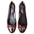 Tod's Ballet flats Dark red Leather Patent leather  ref.853194