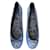 Dolce & Gabbana Zapatillas de ballet Azul Azul claro Cuero  ref.853650