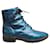 Mellow Yellow Ankle Boots Blue Patent leather  ref.853817
