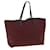 FENDI Zucchino Canvas Tote Bag Red Auth rd4403 Toile Rouge  ref.853905