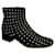 SAINT LAURENT Betty Crystal Stud Ankle Boots Black Suede  ref.854028