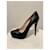 Prada black leather skyscraper heels  ref.854043