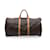 Louis Vuitton Monogram Keepall 60 Bolsa de viaje grande M41412 Castaño Lienzo  ref.854092