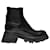 Alexander Mcqueen Upper and Ru Ankle Boots in Black Leather  ref.854205