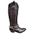 bottes Ash p 36 état neuf Cuir Marron foncé  ref.854277