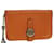 Hermès HERMES Dogon Wallet Leather Orange Auth bs4407  ref.854656