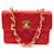 NEW CHANEL MINI TIMELESS HANDBAG 1989 SATIN QUILTED SHOULDER BAG Red  ref.854949