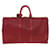Louis Vuitton Keepall Cuir Rouge  ref.855119