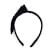 Chanel Accesorio para el cabello con diadema de lazo de seda negra vintage Negro Lienzo  ref.855178