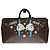 LOUIS VUITTON Borsa Keepall in Tela Marrone - 100216 - vista 2