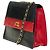 Mademoiselle Chanel BANDOLERA TRAPEZOIDAL DE PIEL MARINO/ROJO-121278018 Roja Azul marino - vista 4