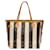Louis Vuitton sac cabas neverfull rayures en toile marron-101059  ref.855411