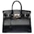 Hermès Außergewöhnliche & seltene Hermes Birkin Handtasche 35 aus indigoblauem Boxleder100795 Marineblau  ref.855439