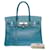 Hermès Hermes Birkin Tasche 30 aus blauem Leder - 100862  ref.855453