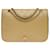 Timeless CHANEL CLASSIC FULL FLAP GM CROSSBODY BAG IN BEIGE QUILTED LAMB LEATHER - 100712  ref.855557