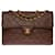 Bolso de hombro Chanel Timeless/SOLAPA CLASSIC JUMBO SIMPLE EN PIEL PESPUNTEADA MARRÓN- 100748 Castaño Cuero  ref.855578