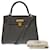 Hermès Hermes Kelly Tasche 25 aus grauem Leder - 100756  ref.855580