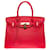 Hermès Bolsa Hermes Birkin 30 em couro vermelho - 100449  ref.855585